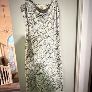 Cara Santana Sleeveless Snake Print Dress - Neutral Tones